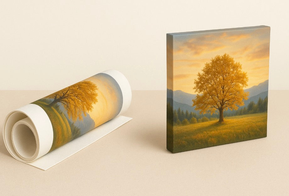 Rolled Canvas vs. Mounted Canvas